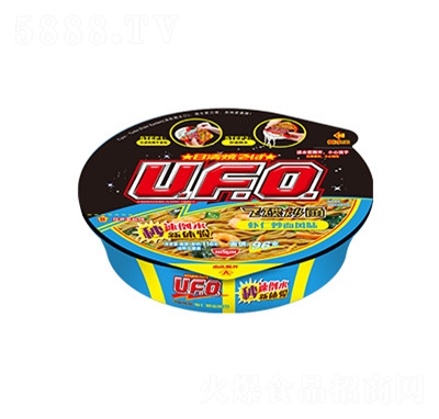 UFO蝦仁炒面風(fēng)味碗面方便面招商代理夜宵代餐