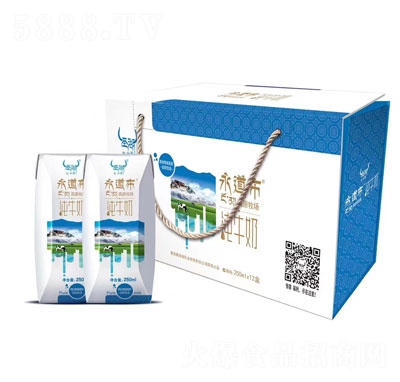 莊園牧場(chǎng)圣湖永道布純牛奶250ml*120盒