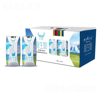 莊園牧場(chǎng)圣湖利樂(lè)鉆原聲奶250ml*12盒
