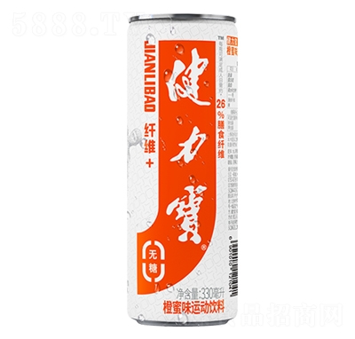 健力寶纖維系列飲品招商代理功能飲料運動飲料橙蜜味罐裝