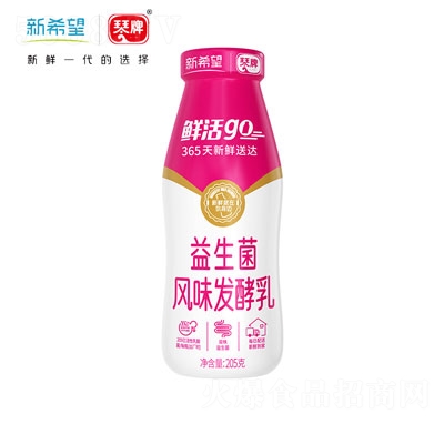新希望(琴牌)玻-璃瓶益生菌風(fēng)味發(fā)酵乳205克