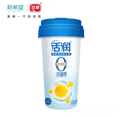 新希望(琴牌)塑杯活潤晶球0蔗糖風(fēng)味發(fā)酵乳168g