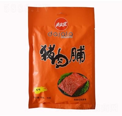 大家樂(lè)原味豬肉脯（70g）休閑肉類零食