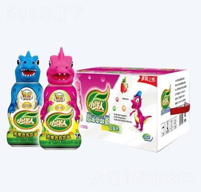 小洋人乳飲品懷舊飲料恐龍總動(dòng)員辦公室下午茶200ml×24瓶