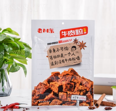 老川東158g牛肉粒（香辣味）休閑食品