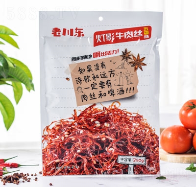 老川東248g五香燈影牛肉絲休閑食品