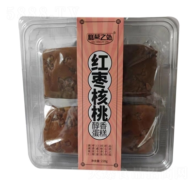 糕茗之處紅棗核桃醇香蛋糕