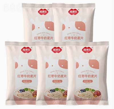福事多純燕麥片營養(yǎng)早餐即食沖飲代餐紅棗麥片