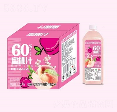 蜜桃汁復(fù)合果汁2L×6瓶