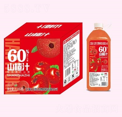 山楂汁復(fù)合果汁2L×6瓶