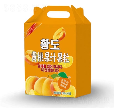 樂冰洋果粒果汁禮盒黃桃汁320ml×12罐