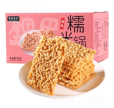 菲嘗豪邁糯米鍋巴辣味500g網(wǎng)紅零食休閑食品