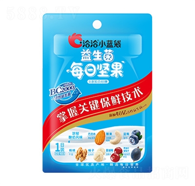 洽洽堅果炒貨小藍袋益生菌每日堅果休閑零食