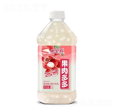果全有果肉多多水果飲料荔枝汁1L