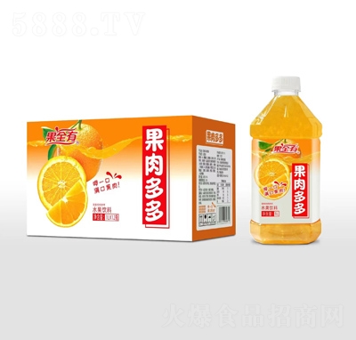 果全有果肉多多水果飲料橙汁1L×12瓶