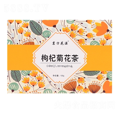 茗方花源枸杞菊花茶100克花茶沖飲品獨(dú)立包裝