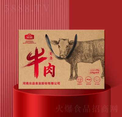 眾品無湯牛肉肉干肉脯鹵味醬牛肉