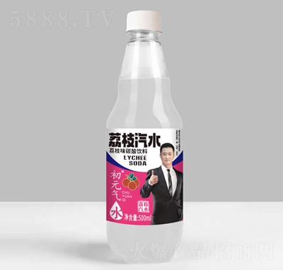 初元氣荔枝味汽水碳酸飲料500ml