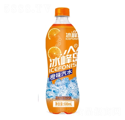 冰峰島橙味汽水碳酸飲料500ml