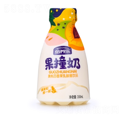 倍養(yǎng)樂果撞奶黃桃百香果乳酸菌飲品350ml