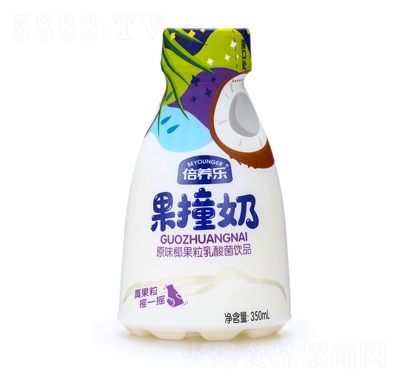 倍養(yǎng)樂果撞奶原味椰果粒乳酸菌飲品350ml