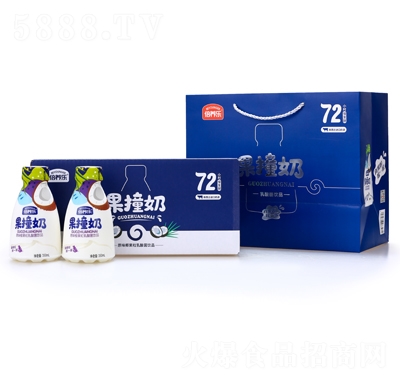 倍養(yǎng)樂果撞奶原味椰果粒乳酸菌飲品350mlX12