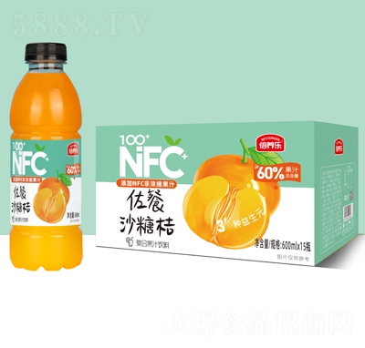 倍養(yǎng)樂微佐餐沙糖桔復合果汁飲料600mlX15