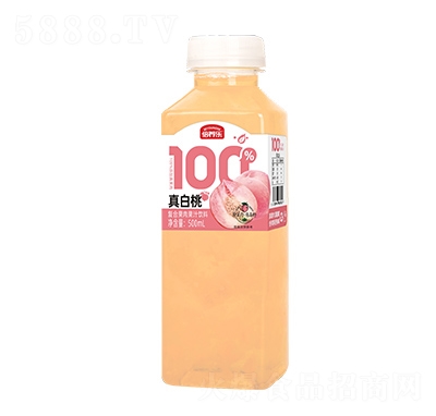 倍養(yǎng)樂真白桃復合果肉果汁飲料500ml
