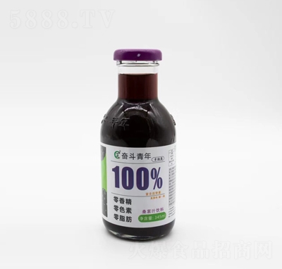 奮斗桑葚汁果汁飲料345ml