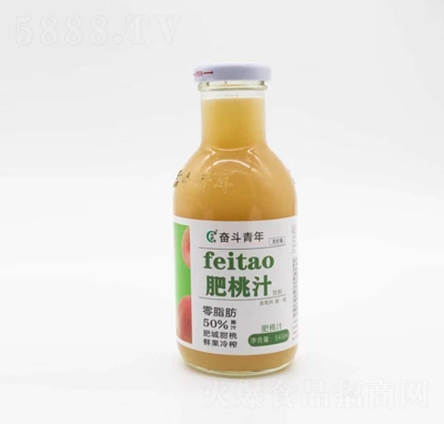 奮斗青年肥桃汁果汁飲料345ml