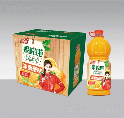 柯菲雪果榨啦冰糖蜜桔果汁飲料2.58LX6瓶