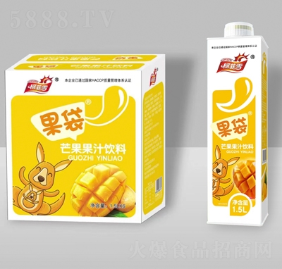 柯菲雪果袋芒果汁飲料1.5LX6瓶
