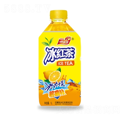 柯菲雪冰檸檬味冰紅茶果味飲料1L