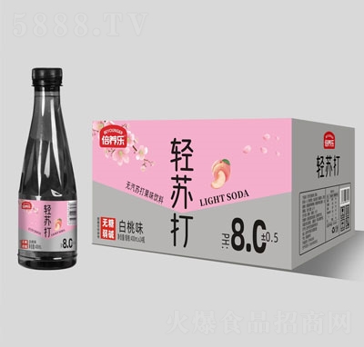倍養(yǎng)樂白桃味輕蘇打飲料400mlX24