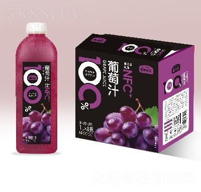 倍養(yǎng)樂果汁飲料葡萄汁1L×8瓶